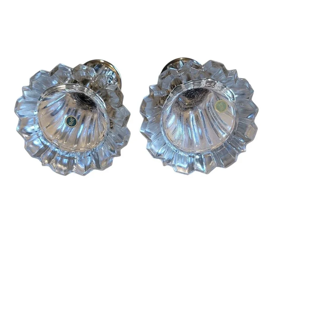 Set Of 2 Vintage Glass Sugar Or Creamer Shakers Japan Glass Patina